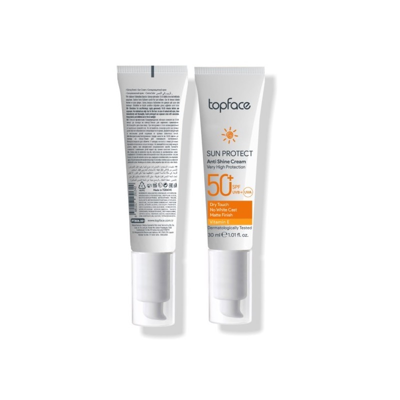 TOPFACE SUN PROTECT ANTI SHINE SPF50+ 50ML
